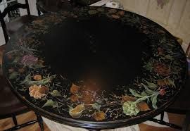 Inside the world's most expensive restaurant have you heard about sublimotion? Hand Painted And Distressed Kitchen Table American Traditional Kitchen Chicago By Distinctive Applications Kimberly Wohlfarth Artist Houzz