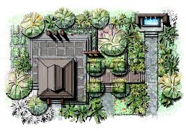 Tropical Garden Pebble Walkway River Stone Landscape Landscape Water Spou Landscape Architecture Plan Landscape Design Plans Landscape Architecture Graphics