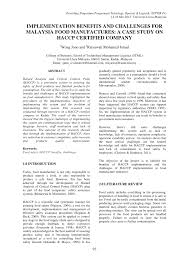 The fact that the certificate of practical completion is the document which also initiates such events as the release of the first moiety of retention, exclusion of liability for liquidated and ascertained damages and changes in obligations in respect of insurance for the works is by no means a. Pdf Implementation Benefits And Challenges For Malaysia Food Manufactures A Case Study On Haccp Certified Company