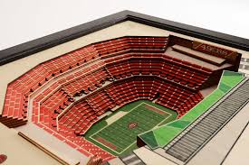 San Francisco 49ers Levis Stadium 3d Wood Stadium Replica 3d Wood Maps Bella Maps