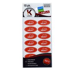 Waterproof kids labels in the nicest designs with the best prices. 18 Meat Red Kosher Labels Oven Proof Up To 500 Freezable Microwavable Dishwasher Safe English Color Coded Kitchen Stickers By The Kosher Cook Buy Online In Aruba At Aruba Desertcart Com Productid 122169960