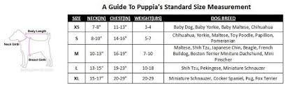 Puppia Dog Harness Size Chart Goldenacresdogs Com