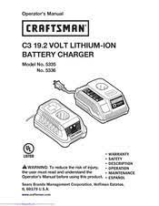 Smart design lets this battery slip into the charger and snap into compatible c3 tools. Craftsman 5336 Manuals Manualslib