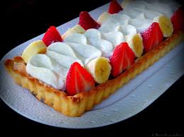 Tarte Rhubarbe Fraises Banane Et Creme Legere De Philippe Conticini Avec Images Tarte Rhubarbe Fraises Et Bananes Dessert Ete