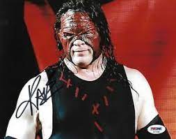 Prior to wrestling as kane, jacobs wrestled for wwe under two gimmicks… Kane Wwe Wwf Major Glenn Jacobs Signiert 8x10 Auto Foto Psa Dna Coa C Ebay