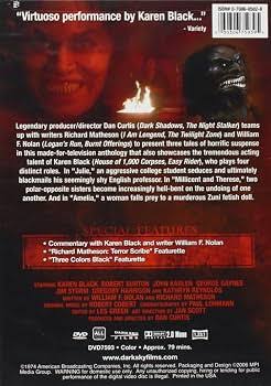 Amazon.com: Trilogy of Terror (Special Edition) : Karen Black, Robert  Burton, John Karlen, George Gaynes, Jim Storm, Gregory Harrison, Kathryn  Reynolds, Tracy Curtis, Orin Cannon, Walker Edmiston, Dan Curtis, Richard  Matheson, William