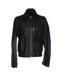 Just Cavalli Biker Jacket In Black Modesens