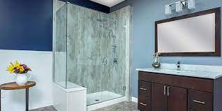 Complete bathtub replacement shower kit. How To Convert A Tub Into A Walk In Shower Budget Dumpster