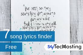 We did not find results for: Top 7 Song Lyrics Finder For Free Find Song By Lyrics Skytechosting