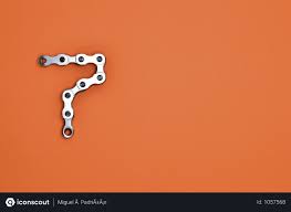 Free Top View Photography Of Number 7 Created With Bike Chain On Orange Surface Photo Download In Png Jpg Format Bike Chain Photography Top View