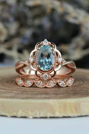 Bohemian engagement ring with curved vintage wedding band by brilliantring. Parity Hippie Engagement Rings Up To 72 Off