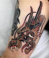 Traditional Tattoo On Instagram Tattoo By Rodrigokalaka Traditional Tradi Traditional Tattoo Traditional Tattoo Dragon Dragon Head Tattoo