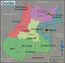 Mapas de previsão e dados meteorológicos para mais de 564 cidades do estado de goiás: Ficheiro Regions Of Goias Pt Png Wikivoyage