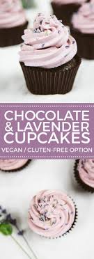 Vegan Chocolate Lavender Cupcakes Gluten Free Option Wallflower Kitchen Recipe Desserts Food Vegan Chocolate