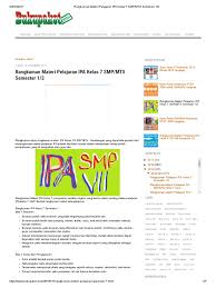Silabus digunakan untuk menyebut suatu produk pengembangan kurikulum berupa. Rangkuman Materi Pelajaran Ipa Kelas 7 Smp Mts Semester 1 2 Pdf