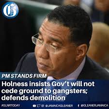 Prime Minister Andrew Holness has defended the action of the Government to  demolish 10 incomplete structures