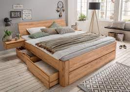 metallfreies bett in kernbuche oder wildeiche bestellbar schubladen optional bestellbar von 100x200 cm ev dekoru yatak odasi ic mekan yatak odasi tasarimlari