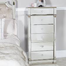 Our collection of mirrored chest of drawers includes a varied assortment of drawer designs that add a shine to your home. Athens Gold Mirrored 6 Drawer Tallboy Chest Of Drawers Picture Perfect Home