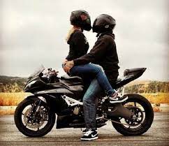 Pin By Emilia On Two Wheeled Life Motorcycle Couple Motorcycle Biker Love