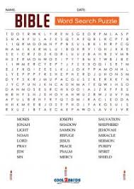 In daily word search, your computer becomes the pencil and the eraser. Printable Bible Word Search Cool2bkids