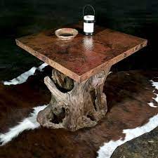 Shop our best selection of rustic bar & pub style tables to reflect your style and inspire your home. Hammered Copper Rustic End Table Littlebranch Farm