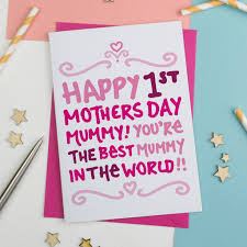 5 out of 5 stars. Happy First Mothers Day Card By A Is For Alphabet Notonthehighstreet Com