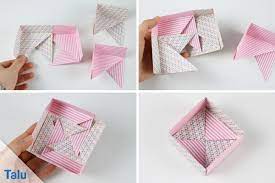 Hier findet ihr faltanleitungen zum papierfalten. Origami Schachteln Aus Papier Falten Die Perfekte Geschenkbox Talu De