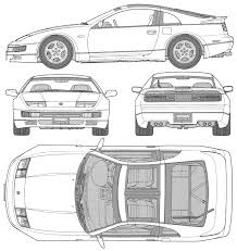Nissan 300zx Blueprint Download Free Blueprint For 3d Modeling In 2020