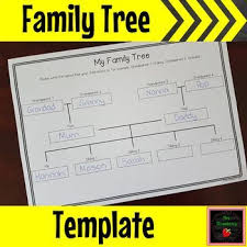 Family Tree Grid Template Family Tree Social Studies Curriculum Create A Family Tree
