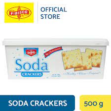 Saltines or soda crackers are square crackers, 2 inches by 2 inches (5 x 5 cm), that are salted. Fibisco Soda Crackers 500g Shopee Philippines