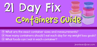 21 Day Fix Container Sizes And Eating Plan Guide In Detail