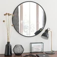 Round Black Metal Mirror D60 Flick Maisons Du Monde