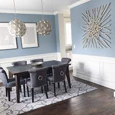 Benjamin Moore On Instagram A Subtle Blue Gray Like Our Nimbus Gray 2131 50 Can Add Both Sophisticati Dining Room Colors Dining Room Blue Dining Room Paint