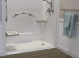 Accessorize Your Freedom Barrier Free Shower With Stylish Grab Bars A Shower Bench And A Hand Held S Shower Grab Bar Bathroom Remodel Shower Accessible Shower