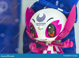 Closeup on a Figurine of the Mascot Someity of Tokyo 2020 Olympic and  Paralympic Games. Editorial Stock Image - Image of july, design: 224984479