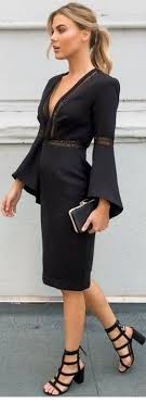 Very Nice Classy Black Dress Fall Trends Outfits Black Dress Casual Dresses