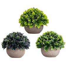 Find artificial flowers on sale in the uk shop. Buy Artificial Plants For Decoration Mini Fake Succulent Plants Ideal For Both Indoor Outdoor Decor Your Home Office With Colorful Faux In Grey Pot Available In Set Of 3 Online