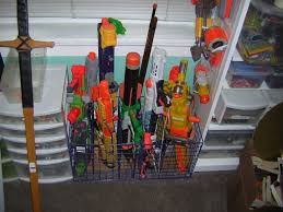 A gun rack is durable and strong. Nerf Storage Ideas A Girl And A Glue Gun