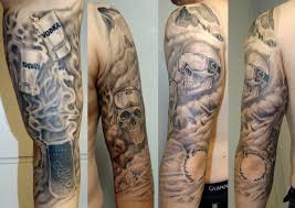 It is found closest to the arm, making for complex or meaningful tattoo designs that incorporate surrounding. Arm Totenkopf Tattoo Von 2nd Skin