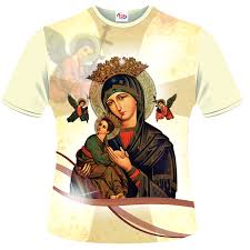 O nome escolhido pela própria virgem maria é mãe do perpétuo socorro. Camiseta Nossa Senhora Perpetuo Socorro Top Bahia