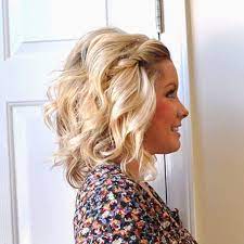 How Cute Short Wavy Hair With A Little Twist Of Hair Clipped Back Hair Styles Long Hair Styles Thick Wavy Hair