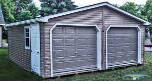 Compare pre built garage prices by material: 2 Car Prefab Garages Car Garage For Sale Horizon Structures
