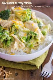 Slow Cooker Creamy Chicken And Broccoli Over Rice The Recipe Critic Slow Cooker Creamy Chicken Recipes Food