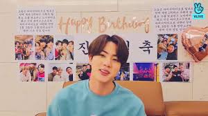 Immediately after participating in zoom's video call with the bts members, singer jin surprised his army by taking a live stream on vlive to . Bts Kimseokjin Eng Sub Bts Kim Seokjin Birthday Party Vlive Happy Birthday Jin Youtube