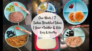 #toddlermealideas #indianvegetarian #breakfastrecipes breakfast is the most important meal of the day. What My Baby Ate For Breakfast This Week 7 Indian Breakfast Recipes For 1 Toddler Kids Trendy Recipes