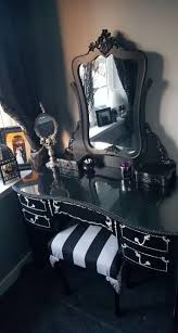 Super Diy Makeup Vanity Black Beauty Room 45 Ideas Gothic Home Decor Trending Decor Goth Home Decor