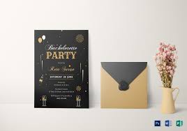 Available in editable file formats like photoshop, publisher and word. Bachelorette Party Invitation Card Design Template In Word Psd Publisher