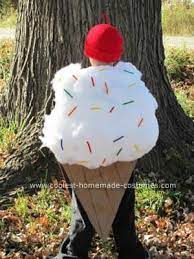 Coolest Homemade Ice Cream Cone With Sprinkles And Cherry Top Costume Ice Cream Costume Ice Cream Costume Kids Ice Cream Cone Costume