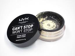 Nyx Can T Stop Won T Stop Setting Powder Review Swatches Musings Of A Muse Nyx Setting Powder Setting Powder Undereye Powder