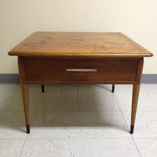Vintage Mid Century Lane Acclaim Square Wood Side End Table With Drawer 168 End Tables With Drawers End Tables Table